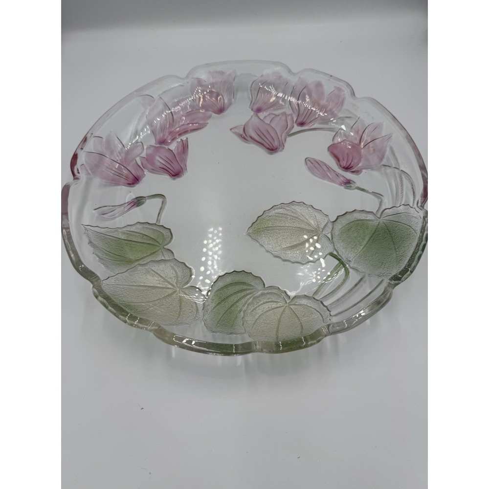 VINTAGE MIKASA 14" CROCUS AND VINE PLATTER‎ VEGETABLE OR CHIP AND DIP
